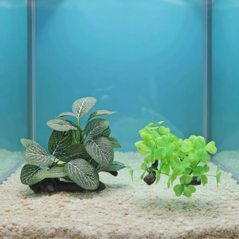 Planted Aquarium With Driftwood - Planta flutuante artificial para decoração de
