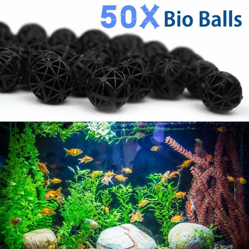 Aquarium Planted Tank Fertilizer - 50 Peças de Bolas de Filtro