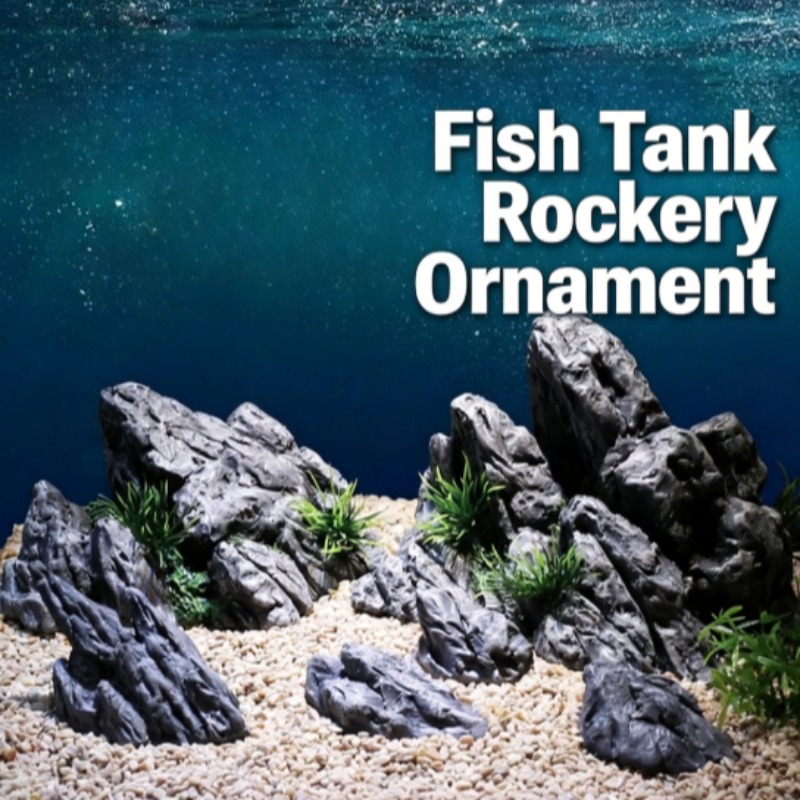Aquarium Planted Background - Decoração para Aquário: Pedra Artificial, Rochedo,