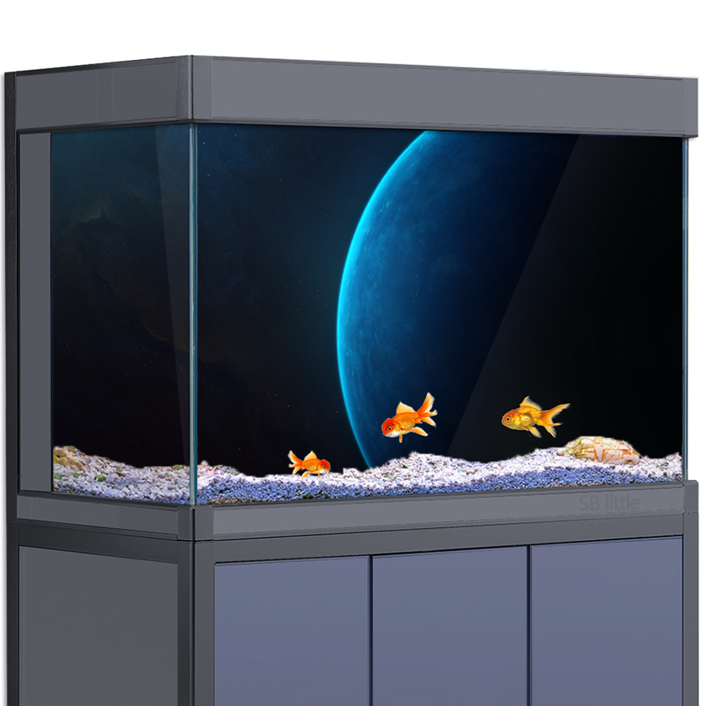 Aquarium Planet - Adesivo de fundo de aquário -