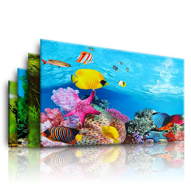 Fundo para aquário 3d adesivo  - Aquarium Planted Background avaliação e preço