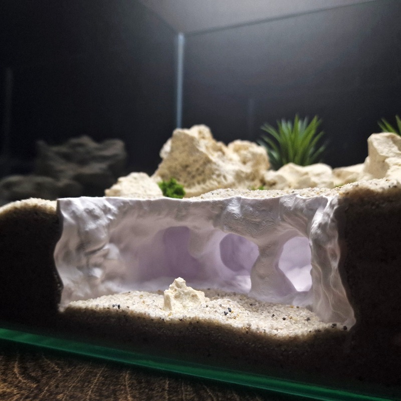 3d impresso bifurcado caverna  - Aquarium Planet avaliação e preço