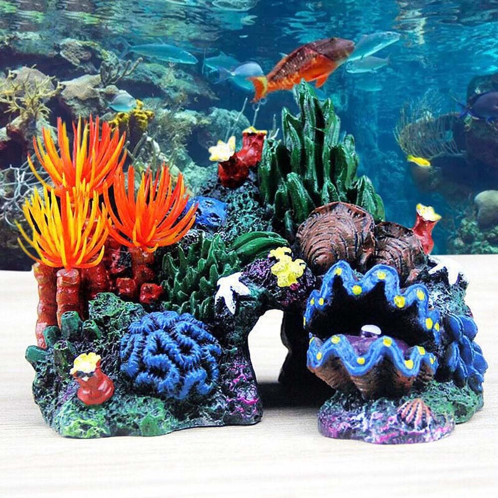 Resina Coral Reef Island Aquar - Aquarium Planted Background avaliação e preço
