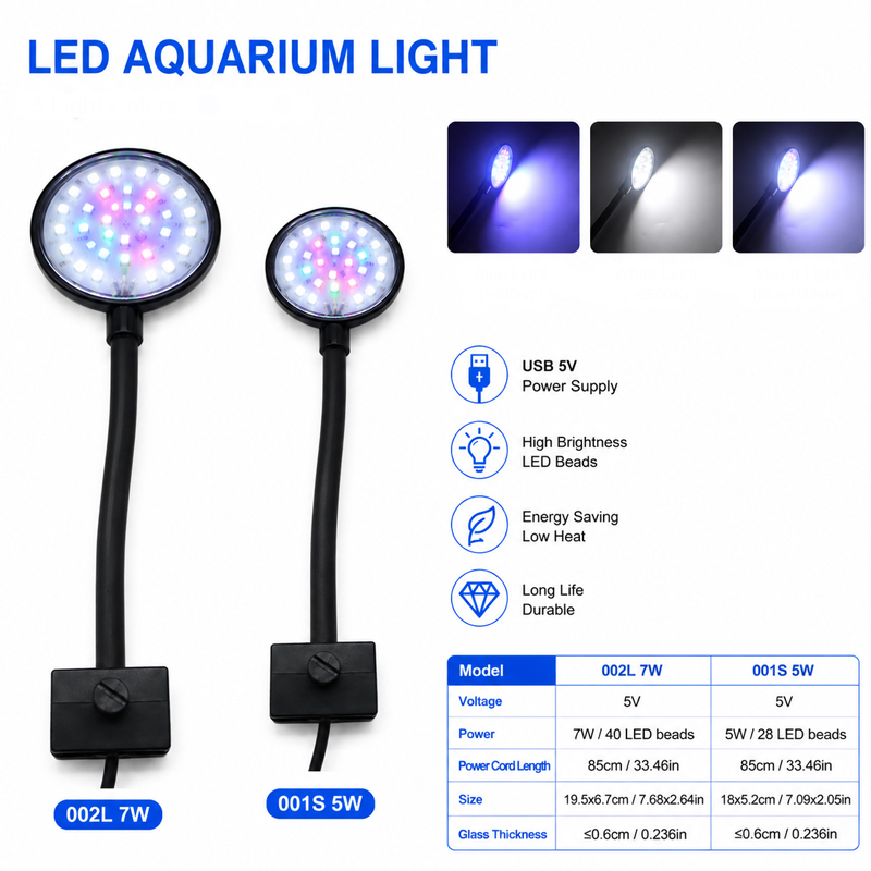 Lâmpada LED USB para Aquário,  - Aquarium Planted Tank Fertilizer avaliação e preço