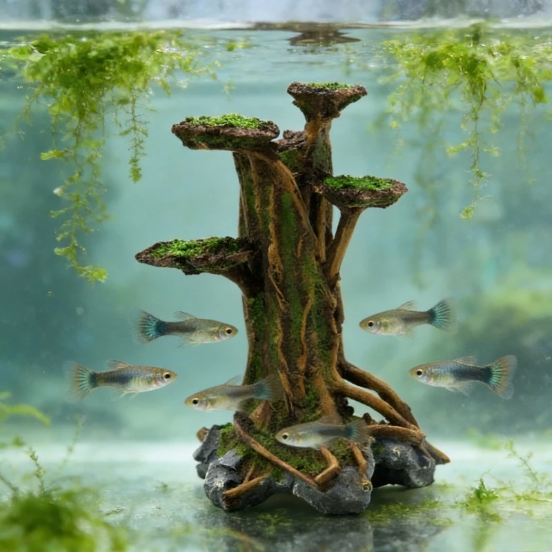 Decoração de Aquário: Árvore d - Planted Aquarium With Driftwood avaliação e preço