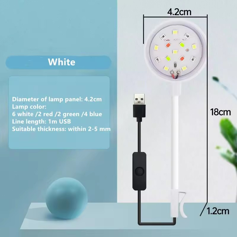 Luz LED USB com clipe para aqu - Aquarium Planted Tank Fertilizer avaliação e preço