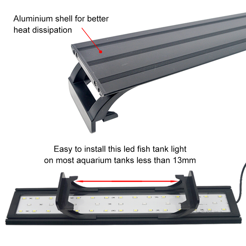 Luz led para aquário, 16-64cm, - Aquarium Planted Tank Fertilizer avaliação e preço