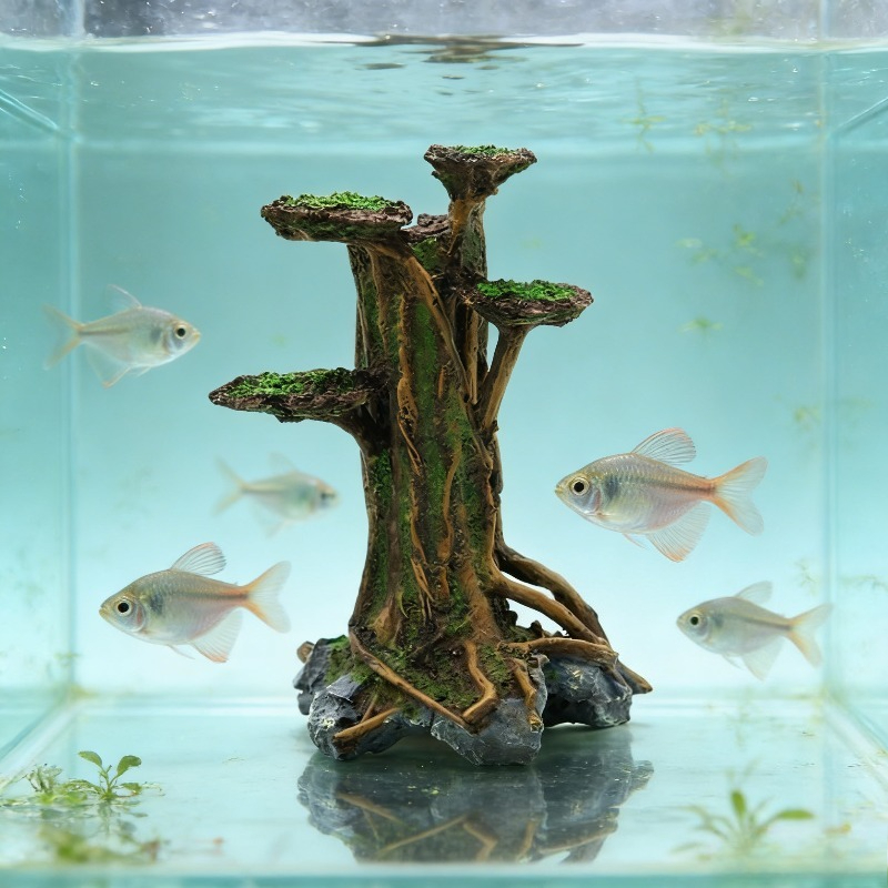 Decoração de Aquário: Árvore d - Planted Aquarium With Driftwood avaliação e preço
