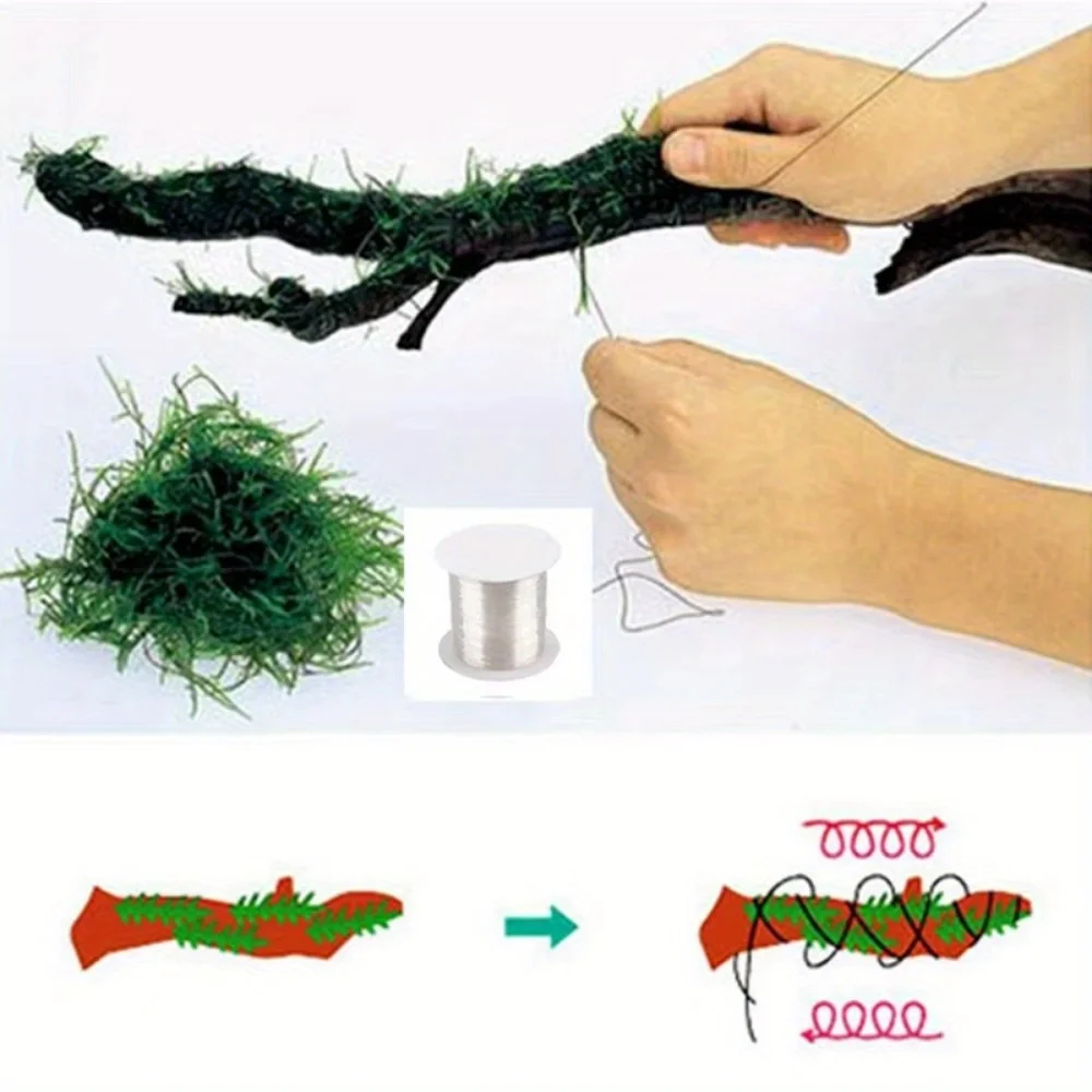 1 rolo diy linha de musgo linh - Planted Aquarium With Driftwood avaliação e preço