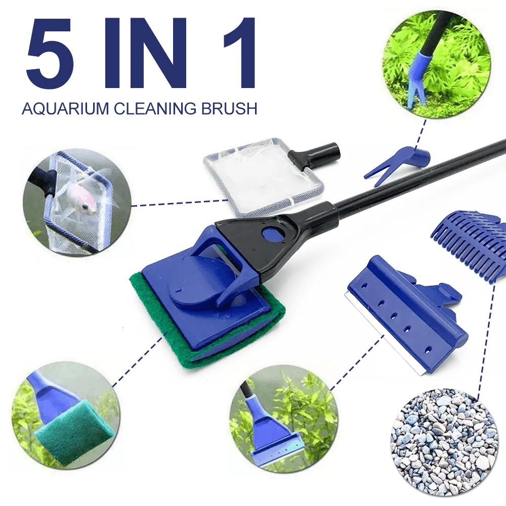 5 em 1 ferramenta de limpeza d - Aquarium Planted Soil avaliação e preço